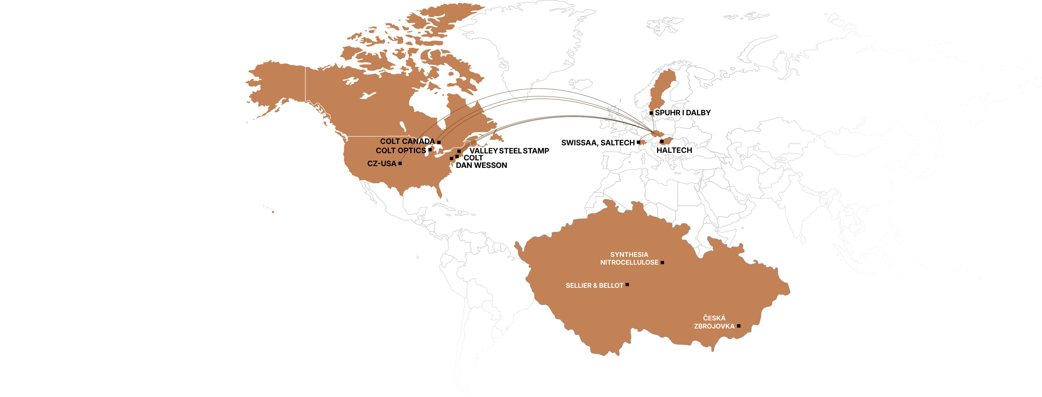 Map Where we operate